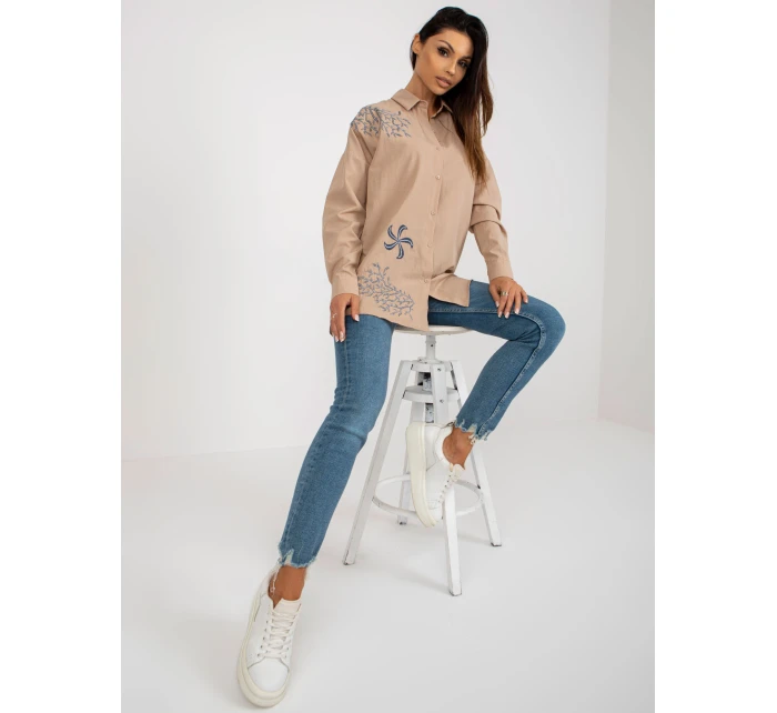 Košeľa TO KS 7005.34P béžová