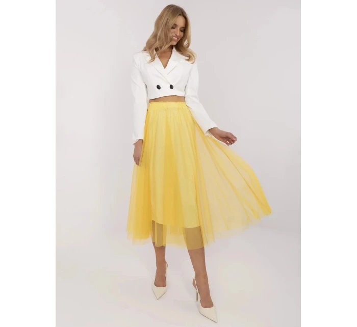 Dámska sukňa DHJ SD 19568.13X žltá - FPrise Dámska sukňa DHJ SD 19568.13X žltá - FPrise