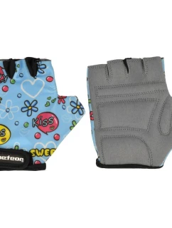 Cyklistické rukavice Meteor Junior Kiss Love modré nezobrazujú