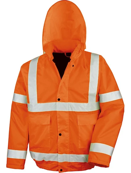 Result R 217X Bezpečnostná zimná bunda „Blouson“ 30.217X fluorescenčná oranžová