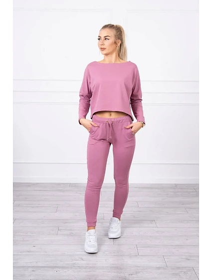 Souprava s oversize blůzou tmavě růžová Souprava s oversize blůzou tmavě růžová