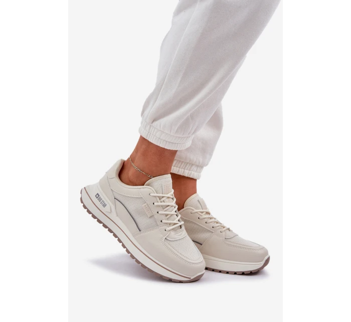 Dámské Tenisky Big Star model 21683893 Světle béžové - Big Star Shoes Dámské Tenisky Big Star model 21683893 Světle béžové - Big Star Shoes