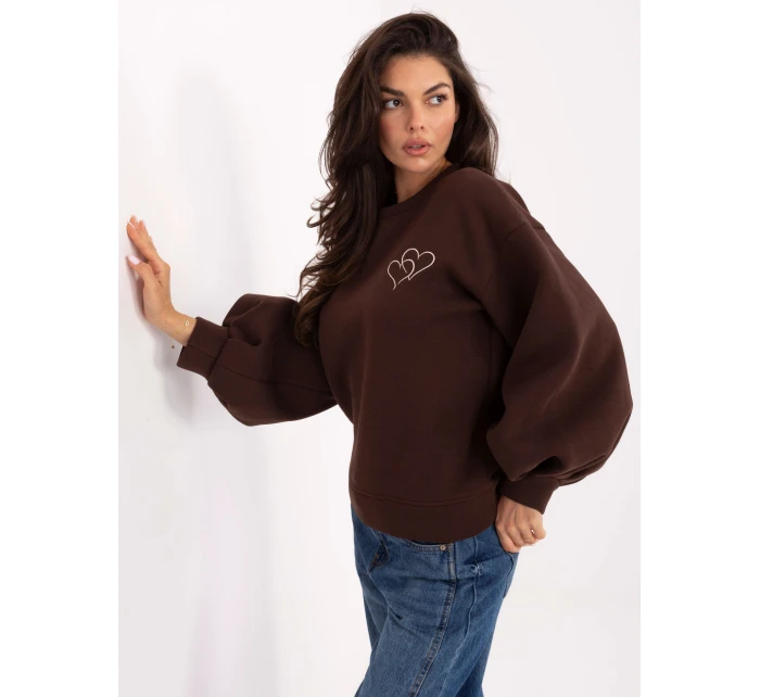 IT BL mikina H2349.65 tmavohnedá