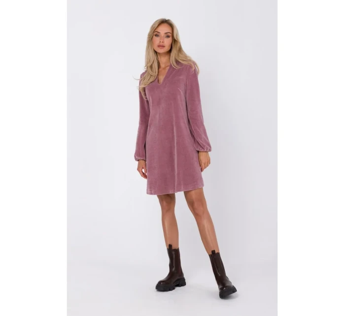 Šaty s výstřihem do V růžové model 18863690 - Moe Šaty s výstřihem do V růžové model 18863690 - Moe