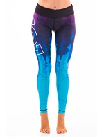 Dámske fitness legíny Six Deuce Oceana - fialová/ružová/modrá - Litexo