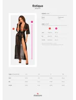 Zvodný župan Estiqua peignoir - Obsessive