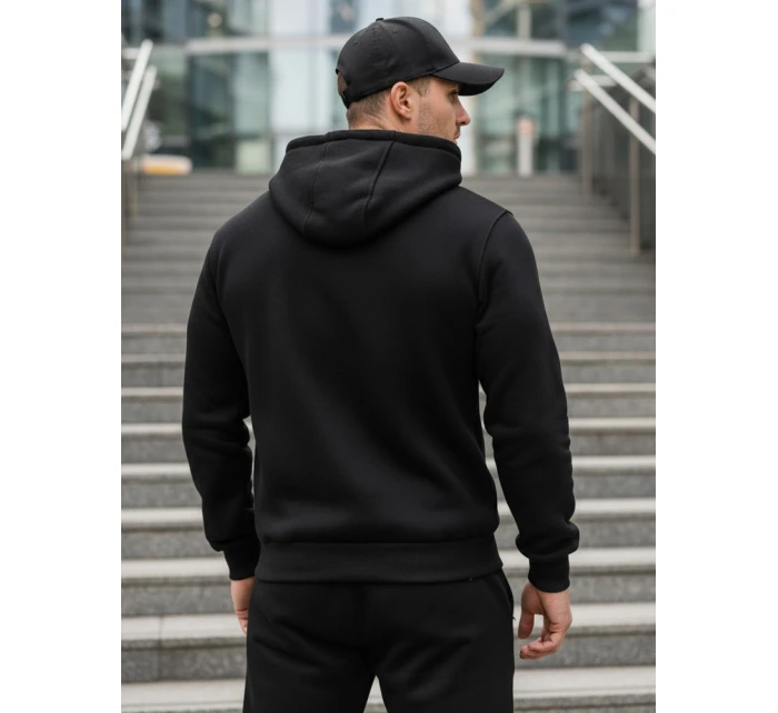 Pánska čierna mikina FashionStreet BX5914