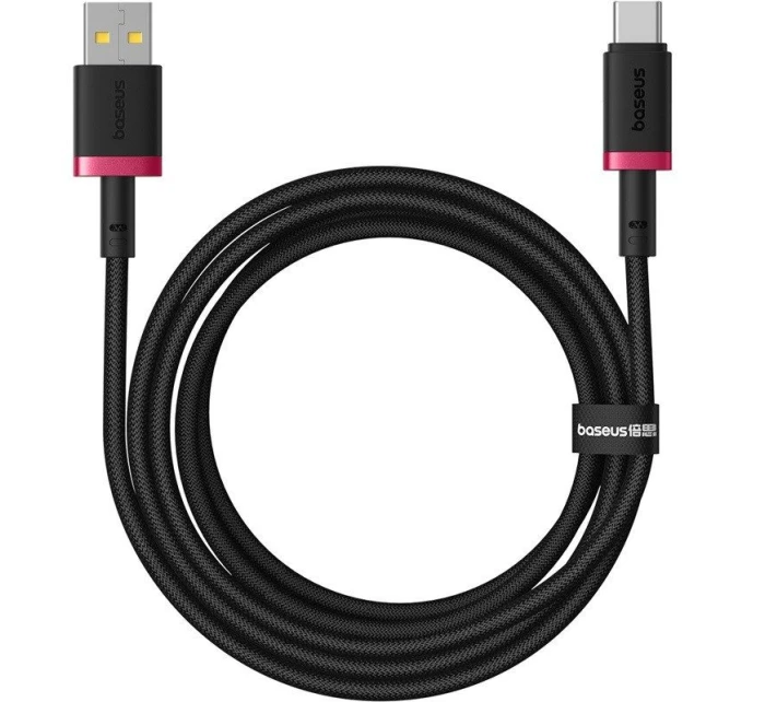 Baseus Dura USB-Type C 60W 2m kábel (červený/čierny)