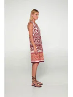 Šaty bez rukávů s potiskem model 19697423 - Vamp Šaty bez rukávů s potiskem model 19697423 - Vamp