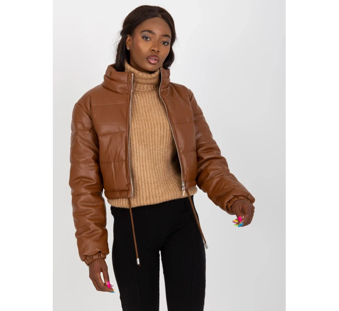 Dámsky kabát NM KR D2 3820 hnedý