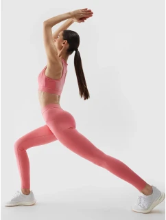 Dámske športové legíny 4F - koralové