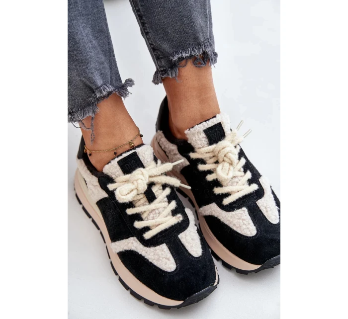 Zateplené dámske kožené tenisky Big Star HI-POLY SYSTEM Black Zateplené dámske kožené tenisky Big Star HI-POLY SYSTEM Black