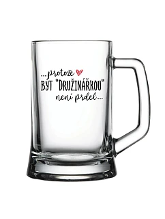 ... pretože BYŤ PRÍTELOM nie je osol... - pivný pohár 0,5 l