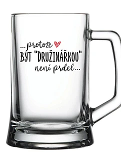 ... pretože BYŤ PRÍTELOM nie je osol... - pivný pohár 0,5 l