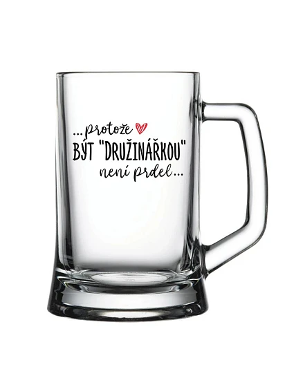 ... pretože BYŤ PRÍTELOM nie je osol... - pivný pohár 0,5 l