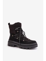 Botki Z Futerkiem Typu Baranek Czarne Merilana