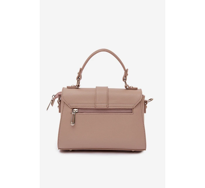 Kabelka Pošťácká s Odnímatelným Páskem Tmavě Béžová Belveta