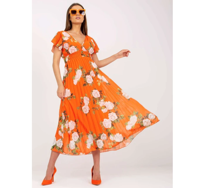 Šaty DHJ SK 15722.67P oranžové