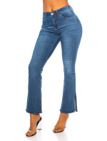 Sexy Bootcut Jeans with Slit