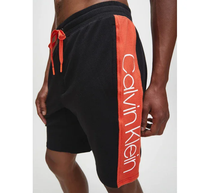Pánske pyžamové šortky NM1800-001 čiernočervená - Calvin Klein
