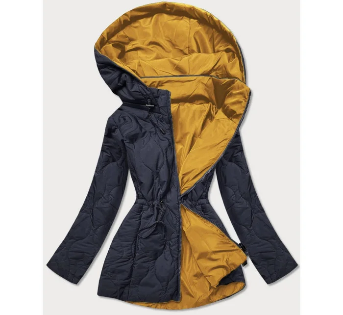 Tmavě oboustranná dámská prošívaná bunda model 15884808 - MHM