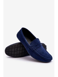 Pánské semišové mokasíny námořnická modrá model 21613177 - EVENTO
