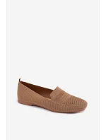 Materiálové dámské mokasyny světle hnědé Dorielle Materiálové dámské mokasyny světle hnědé Dorielle