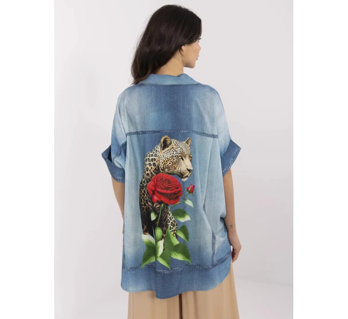 Košeľa DHJ KS 19007 7.85 modrá Košeľa DHJ KS 19007 7.85 modrá