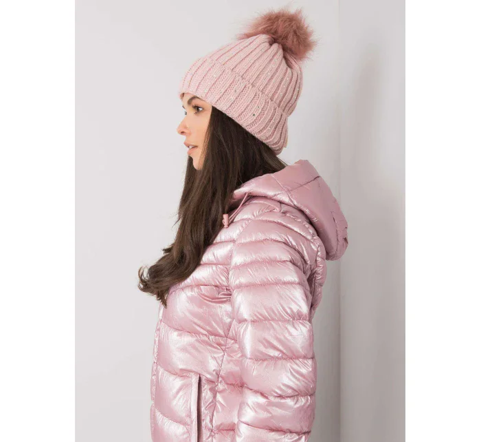 Dámská čepice JK CZ 22 model 15837184 světle růžová - FPrice