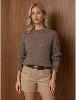 Sweter damski oversize z fango model 22394691 - FashionStreet Sweter damski oversize z fango model 22394691 - FashionStreet