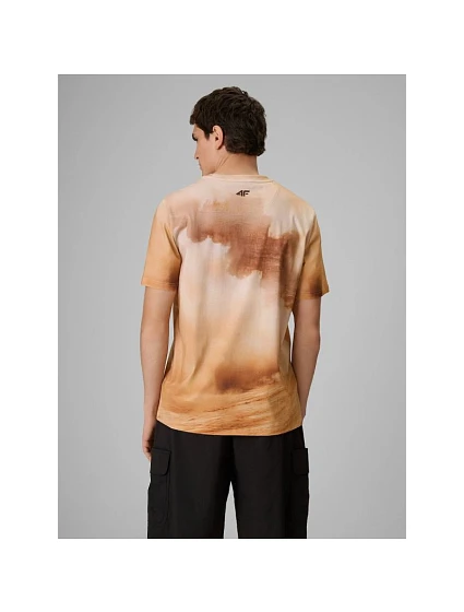 Tshirt regular z nadrukiem męski model 22551919 - 4F