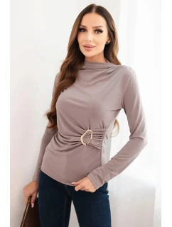 Dámska blúzka z viskózy s volánom a sponou Fango