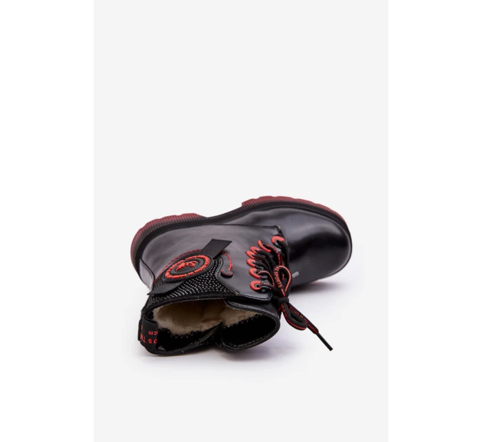 Dětské zateplené Botky černé model 21632811 - EVENTO Dětské zateplené Botky černé model 21632811 - EVENTO