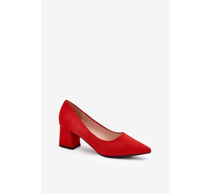 Dámské lodičky se na sloupku červené model 21690444 - Boto Dámské lodičky se na sloupku červené model 21690444 - Boto