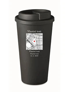 Personalizovaný cestovní termohrnek s mapou