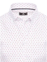 Pánské bílé tričko s krátkým rukávem Dstreet model 21969105 - FashionStreet