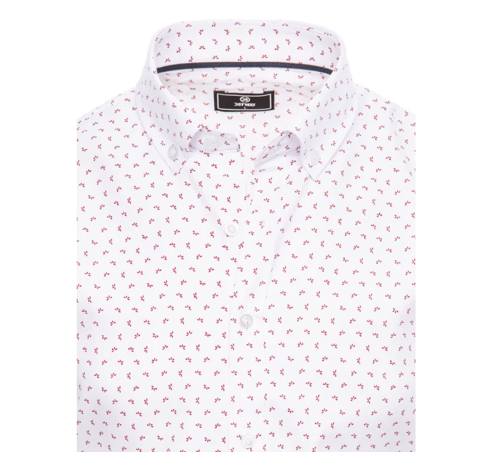 Pánské bílé tričko s krátkým rukávem Dstreet model 21969105 - FashionStreet