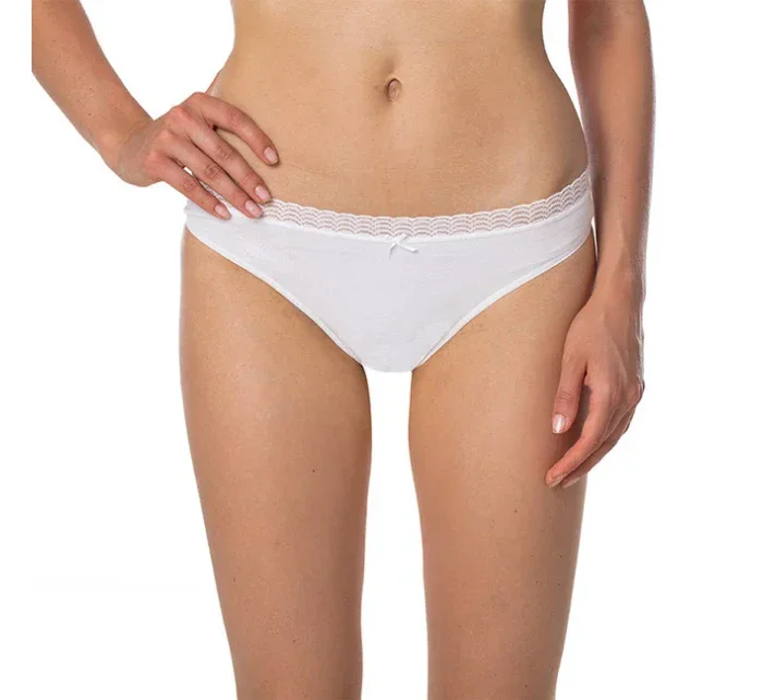 Dámske nohavičky s čipkou FANCY COTTON Minislip - Bellinda - biela