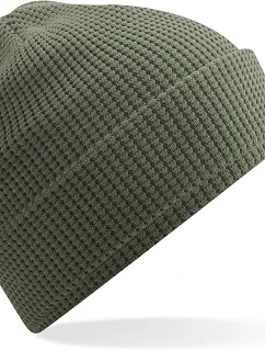 B Pletená bio čepice s úpletem 53.0 olive green model 22432993 - Beechfield