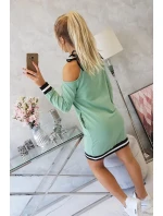 Tres Chic tmavo mätové šaty