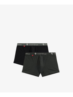 Pánske boxerky ATLANTIC 2Pack - khaki/čierna