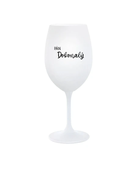 PÁN DOKONALÝ - bílá sklenice na víno 350 ml PÁN DOKONALÝ - bílá sklenice na víno 350 ml