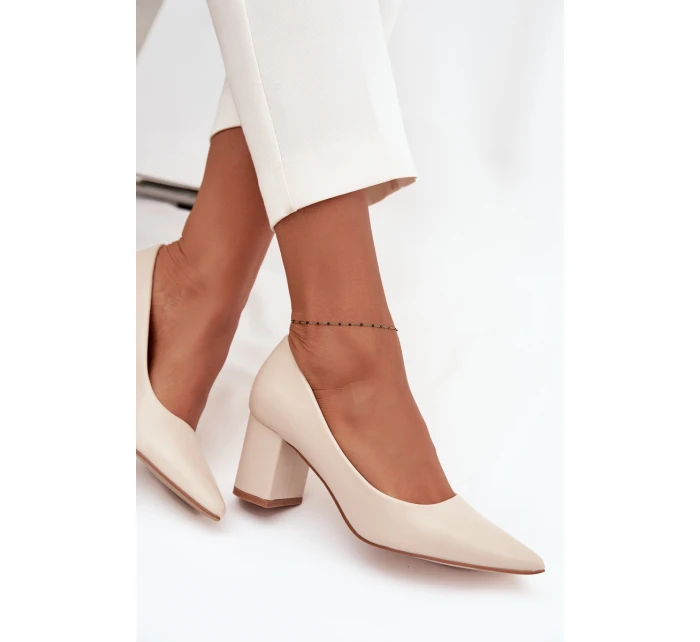 LL-380P Ryvessa béžové lodičky na platforme - Seastar LL-380P Ryvessa béžové lodičky na platforme - Seastar