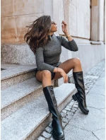 Dámský svetr tmavě šedý Dstreet model 21964142 - FashionStreet Dámský svetr tmavě šedý Dstreet model 21964142 - FashionStreet