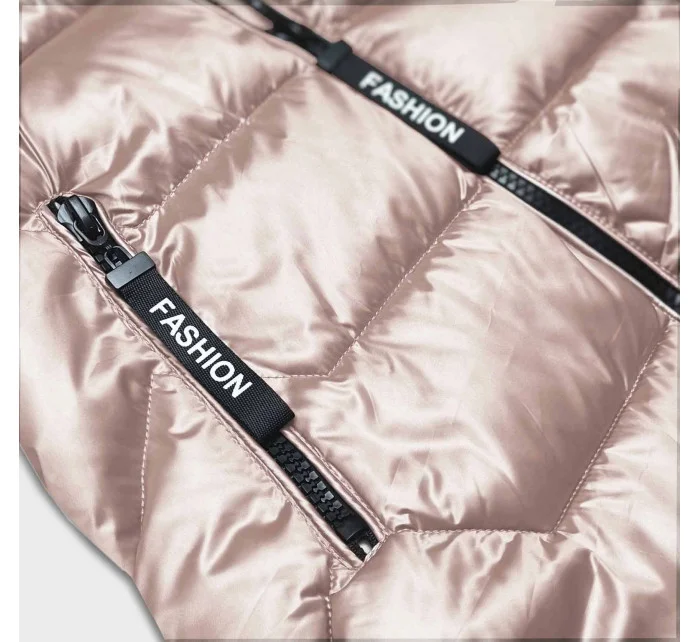 růžová dámská vesta s kapucí model 18919147 - S'WEST