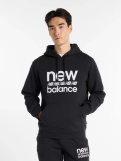 New Balance Sport Graphic Fleece Hoodie BK M MT51941BK pánske