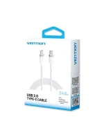 Kábel USB-C na USB-C Vention USB 2.0 5A 240W 1m čierny