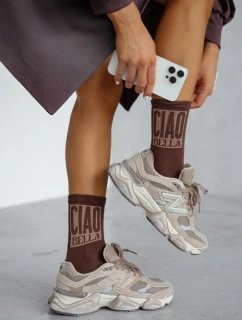 Skarpetki Damskie CIAO BELLA Czekoladowe