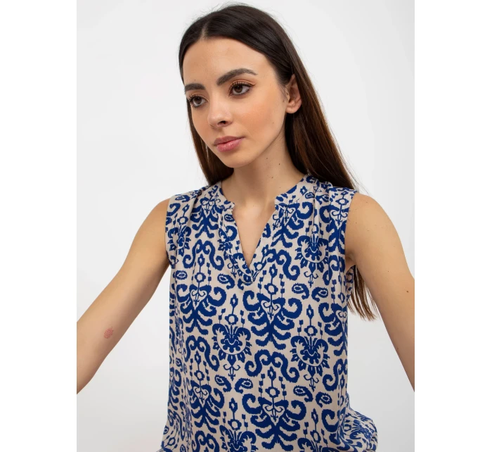 Dámská halenka model 18339422 tmavě modrá - FPrice