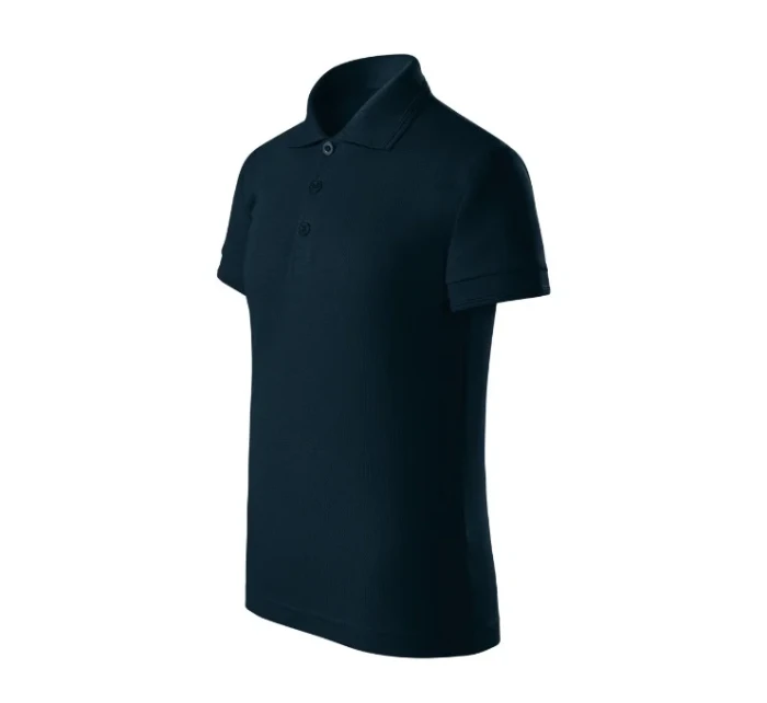 Pique Polo Voľná detská polokošeľa tmavomodrá